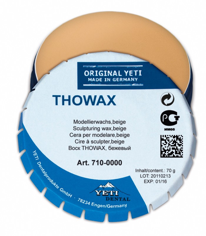 Воск THOWAX моделировочный, бежевый, 70г
