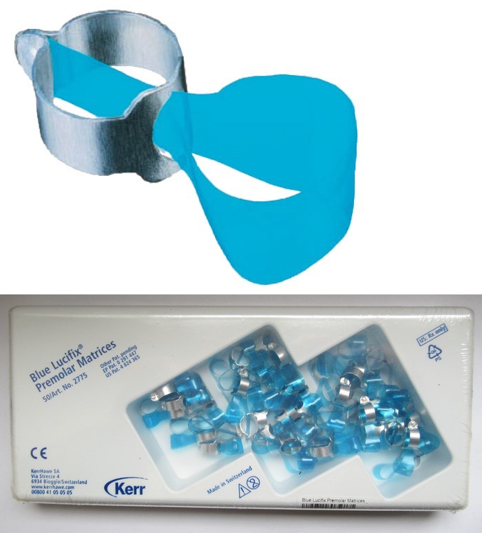 Матрицы для премоляров Blue Lucifix, 50 шт