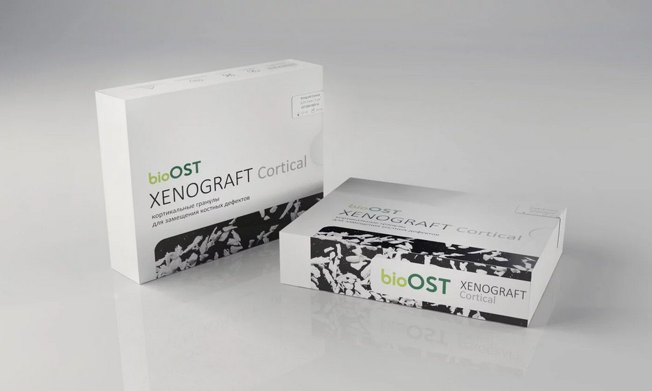 bioOST XENOGRAFT Cortical гранулы с коллагеном, 1 см3