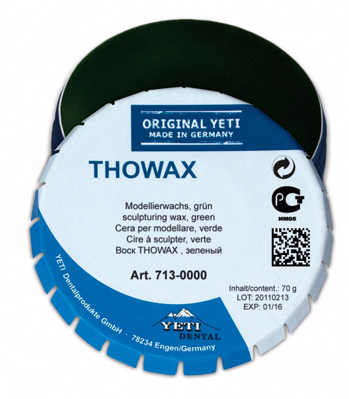 Воск THOWAX моделировочный, зеленый, 70г
