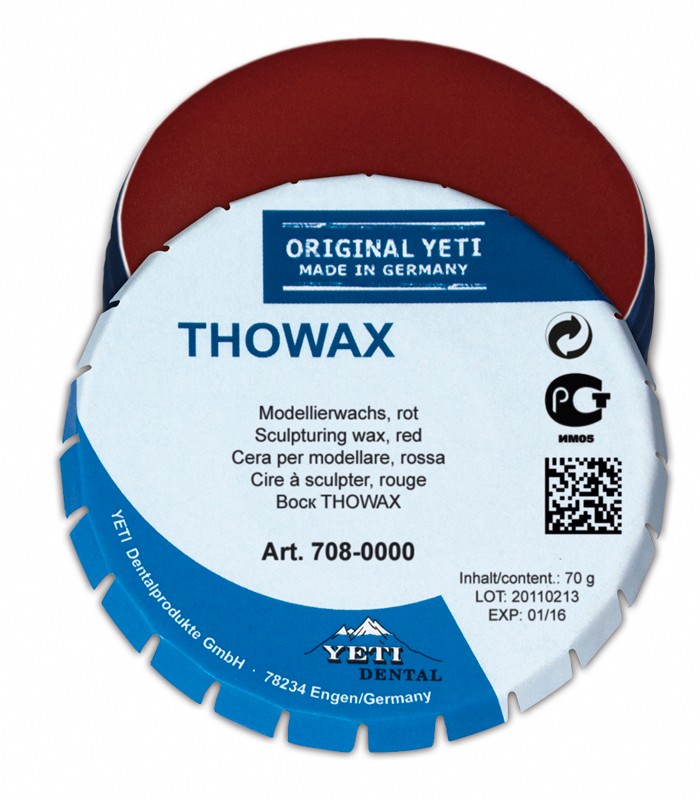 Воск THOWAX моделировочный, красный, 70г
