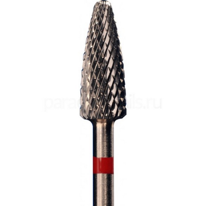 Фреза Flame с мелкой крестообразной нарезкой, красное кольцо