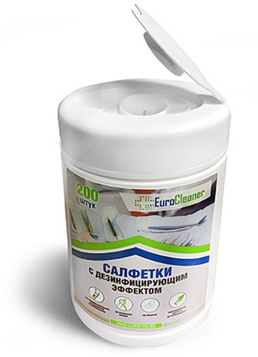 Салфетки для дезинфекции EuroCleaner, 200 шт