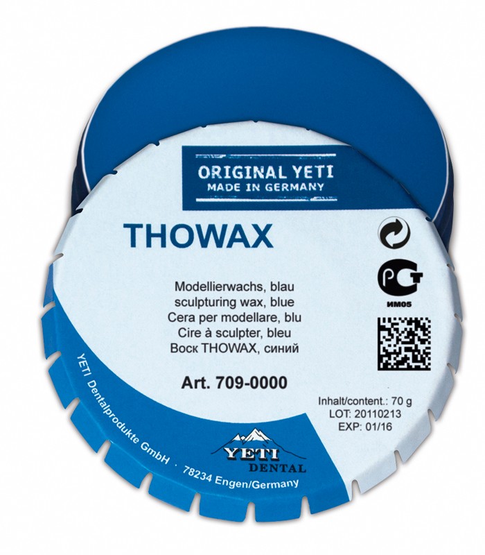 Воск THOWAX моделировочный, синий, 70г