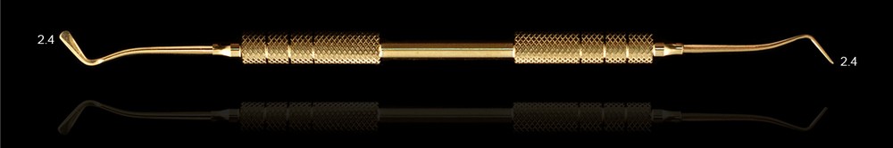 Малая двусторонняя гладилка Fabri Gold, d=2,4 мм., окрытие инструмента NiTi.