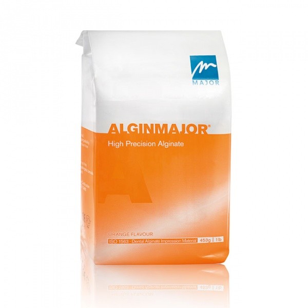 Масса слепочная альгинатная Alginmajor, 453г, оранжевая