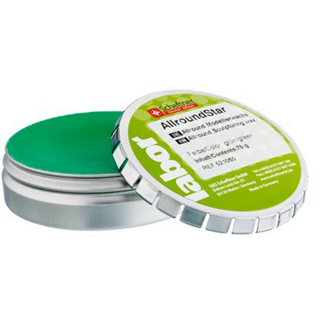 Воск моделировочный AllroundStar green, 70 г