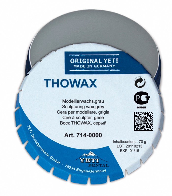 Воск THOWAX моделировочный, серый, 70 г