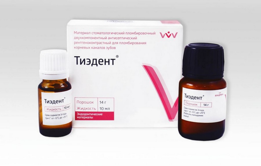 Тиэдент цинкоксидэвгенольный материал для пломбирования каналов