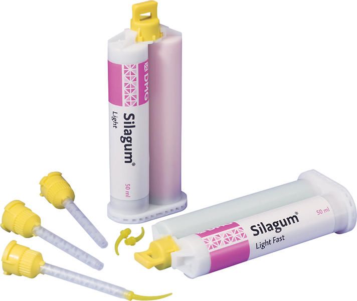 Silagum Light Fast - А-силикон, коррегирующий слой, 2 х 50 мл