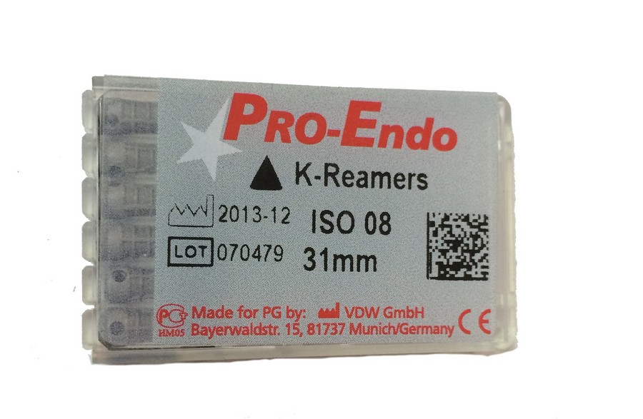 Каналорасширители ручные K-Reamers Pro-Endo, ISO 6 или 8