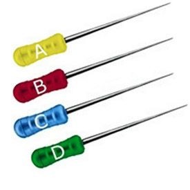 Уплотнители гуттаперчи Finger Spreader NiTi № A-D ручные, 4 шт