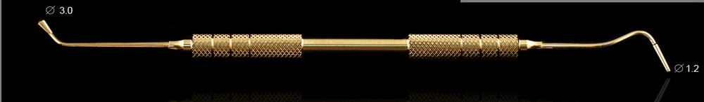 Штопфер двухсторонний Fabri Gold, d=1,2 и 3,0. покрытие NITI
