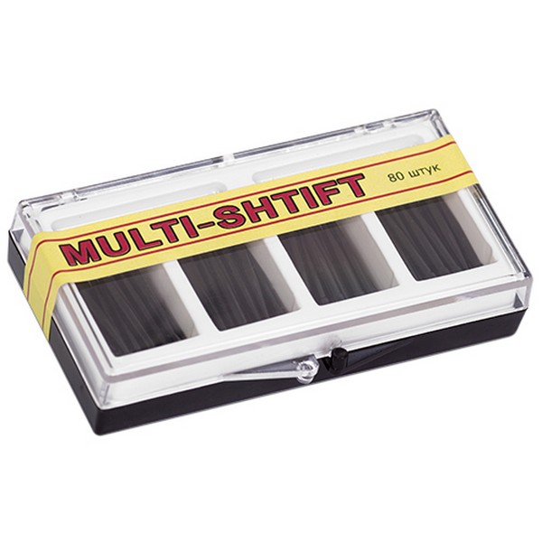 Штифты беззольные MULTI SHTIFT, 80шт, черные